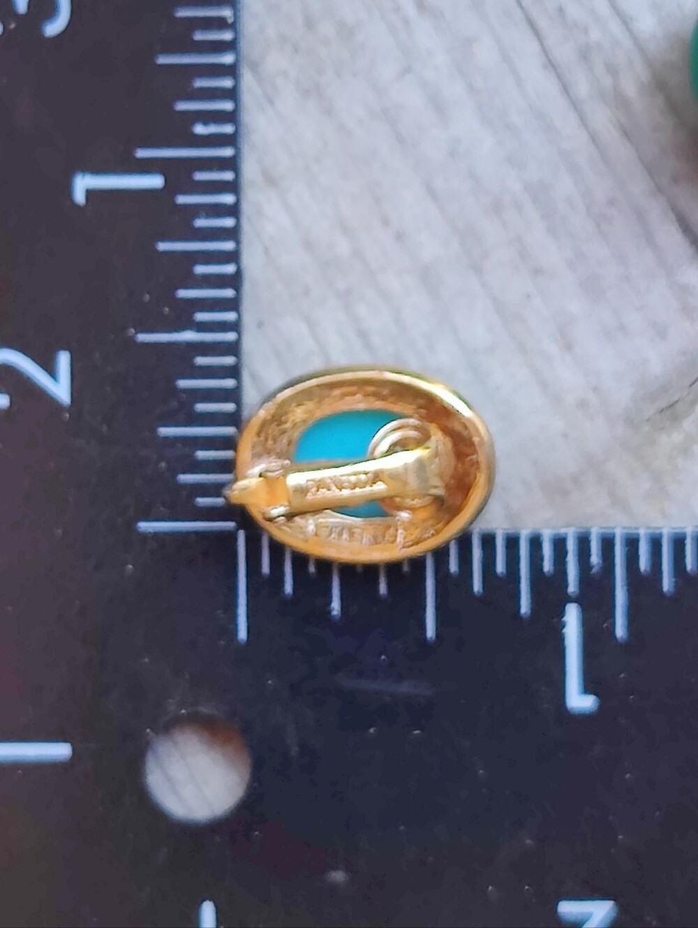 Vintage Panetta Signed Blue Robin's Egg Earrings - Picture 5 of 5